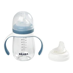 Biberon d'apprentissage 2 en 1 - 210ml Bleu