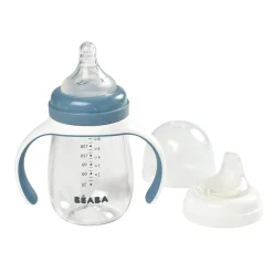 Biberon d'apprentissage 2 en 1 - 210ml Bleu