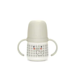 Biberon phosphorescent avec anses et bec silicone Night&Day +6m