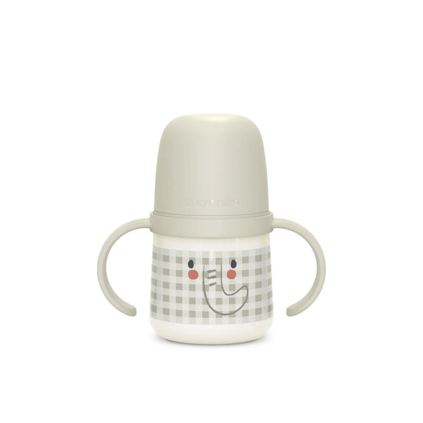 Biberon phosphorescent avec anses et bec silicone Night&Day +6m