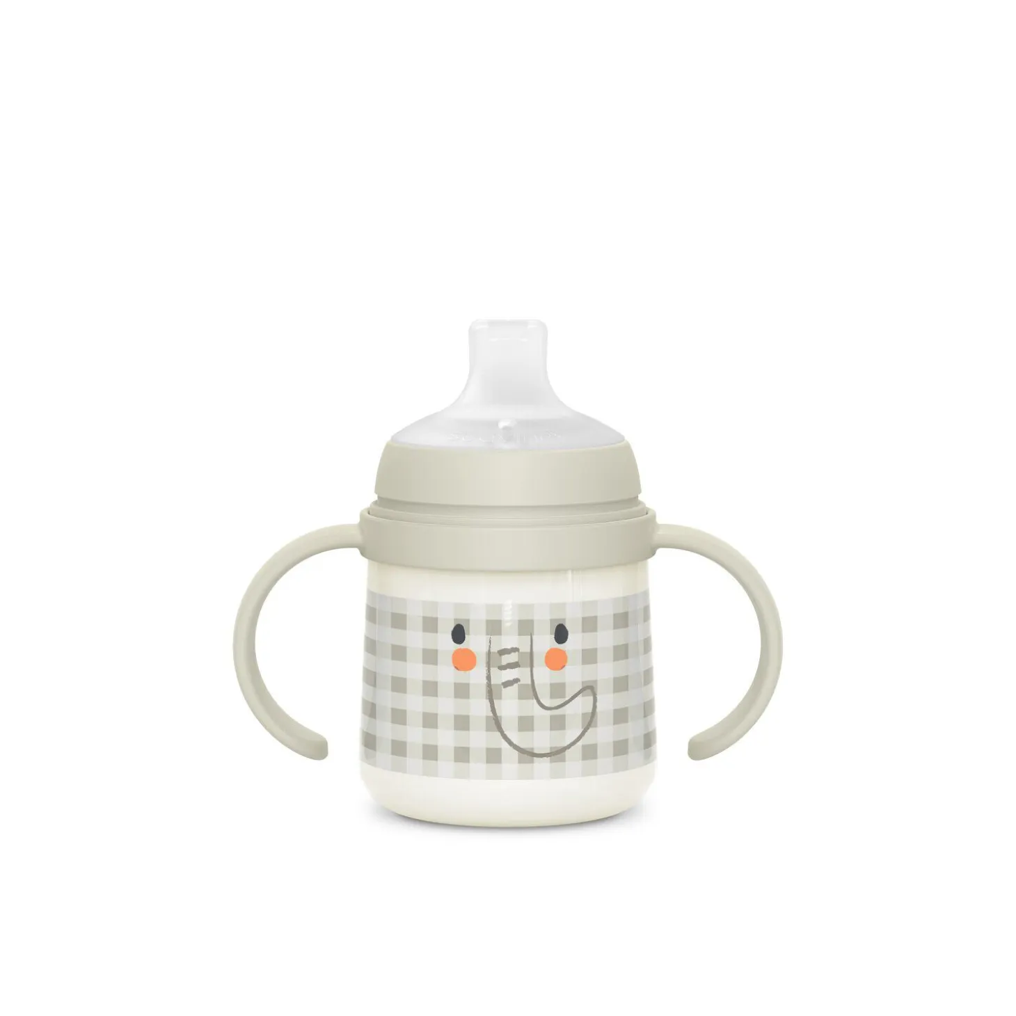Biberon phosphorescent avec anses et bec silicone Night&Day +6m