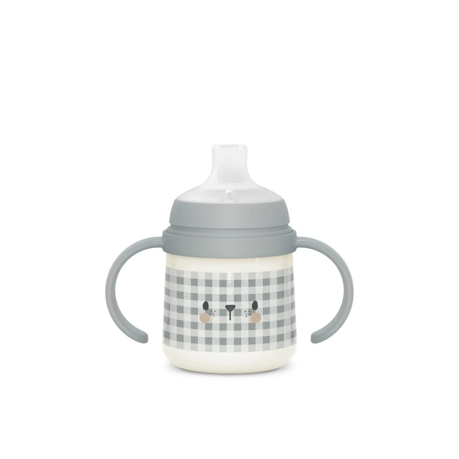 Biberon phosphorescent avec anses et bec silicone Night&Day +6m
