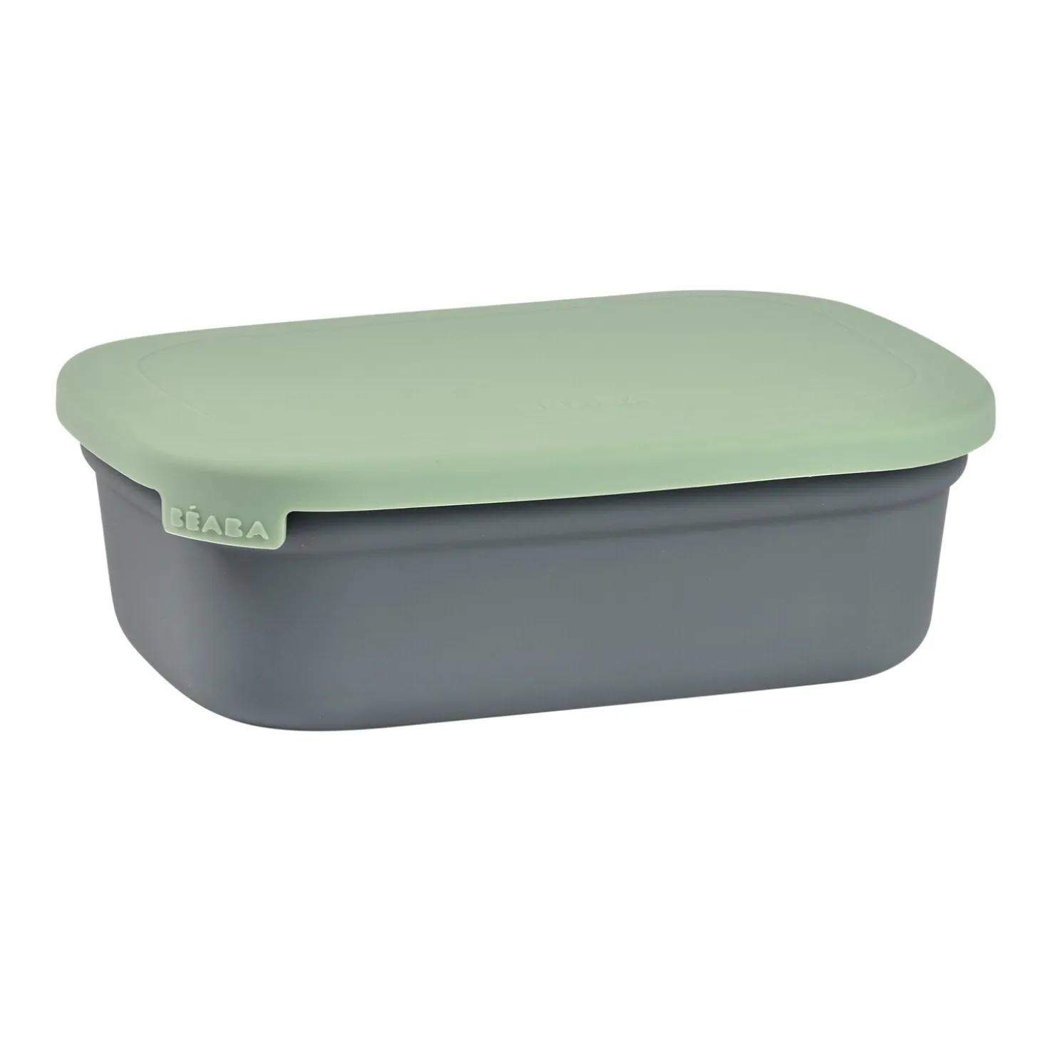 Boîte repas céramique Gris minéral/Vert sauge