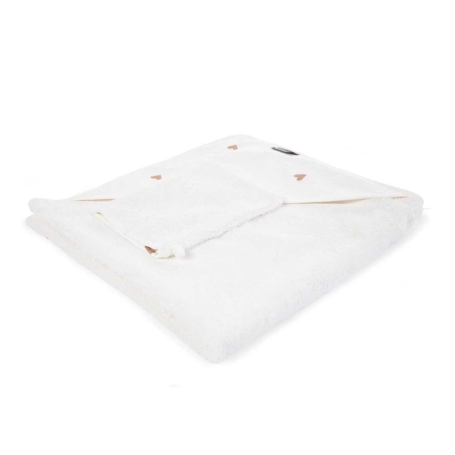 Cape De Bain + Gant - 80x80 Cm - Jersey - Hearts