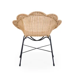 Chaise enfant Fleur en rotin
