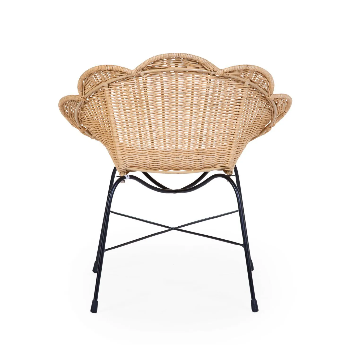 Chaise enfant Fleur en rotin