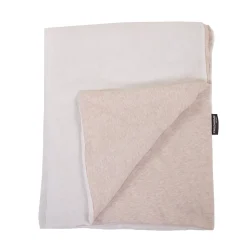 Couverture De Bébé - 80x100 Cm - Jersey Melange Beige / Musl