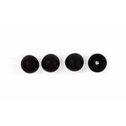 Evolu Set De 4 Pieds Caoutchouc - Noir