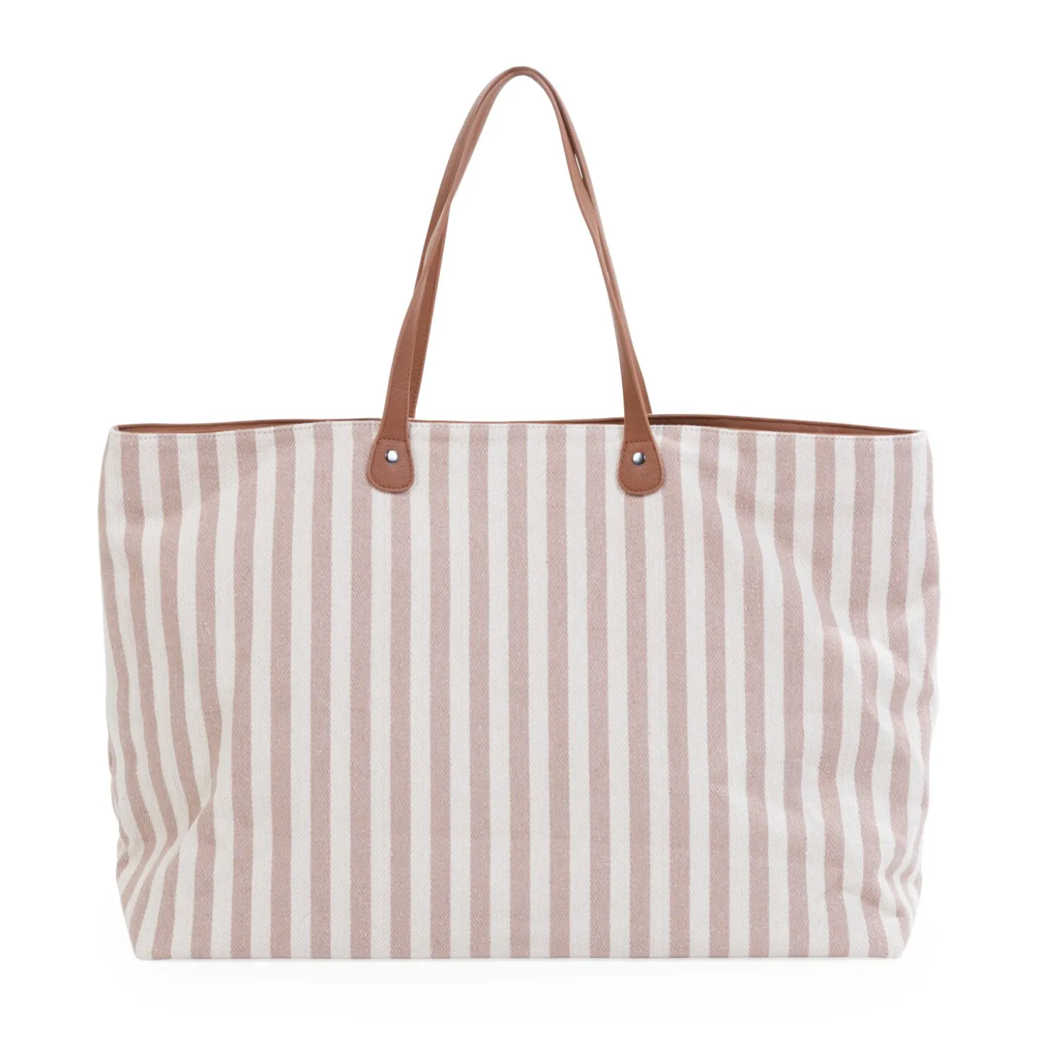 Family Bag Sac à Langer - Rayures - Nude/Terracotta