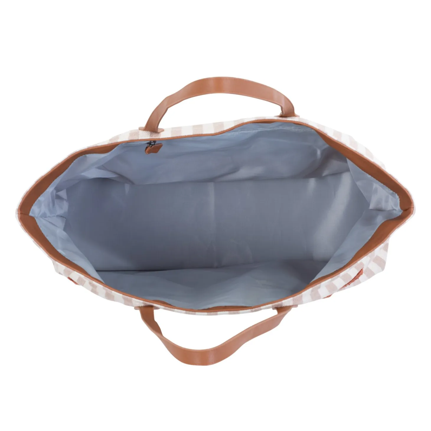 Family Bag Sac à Langer - Rayures - Nude/Terracotta