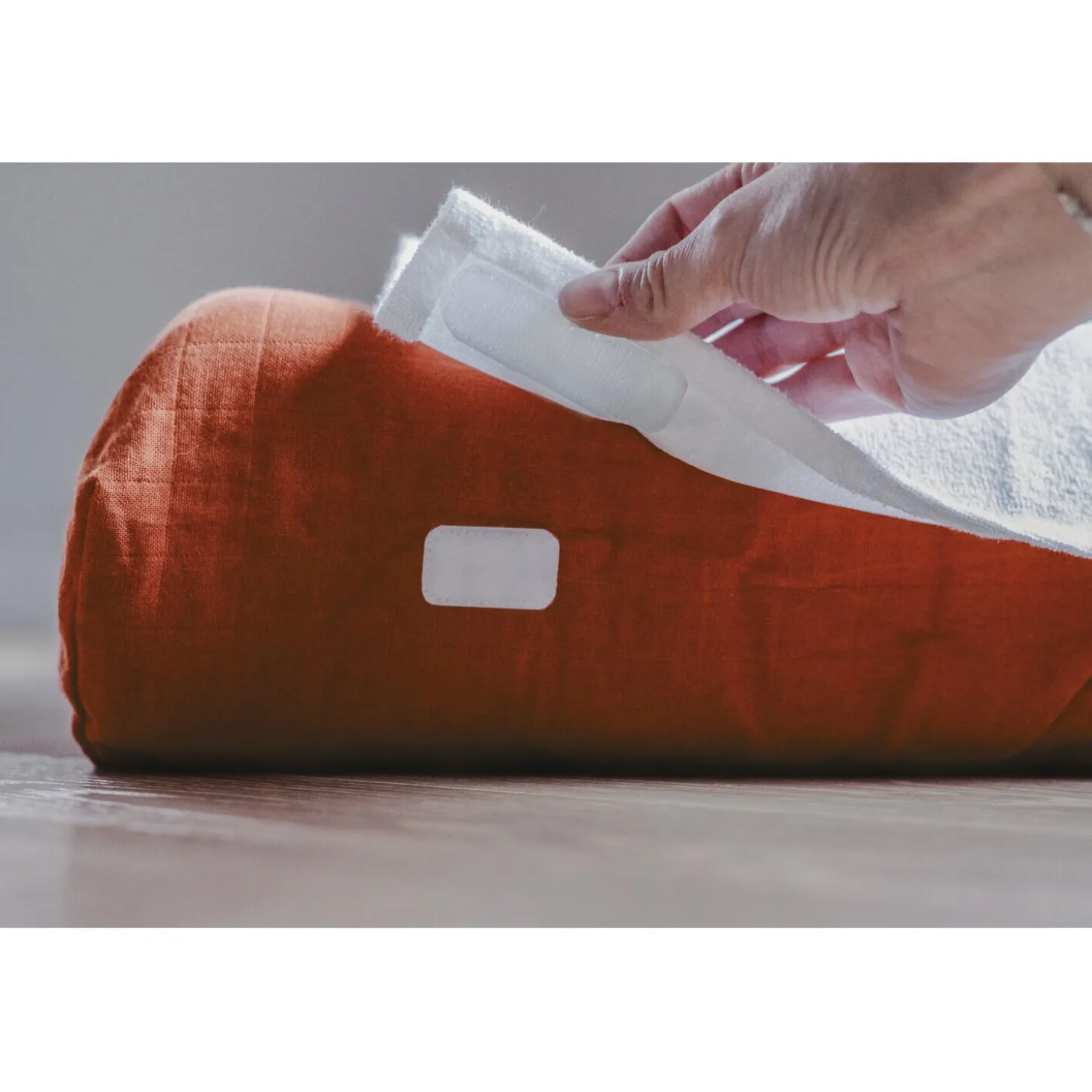 Housse Sofalange® avec serviette éponge amovible Brique