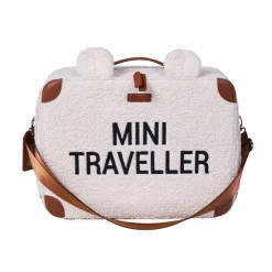 Mini Traveller Valise Enfant - Teddy Ecru