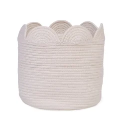 Panier fleur - 30x30x30cm - Corde De Coton - Ecru