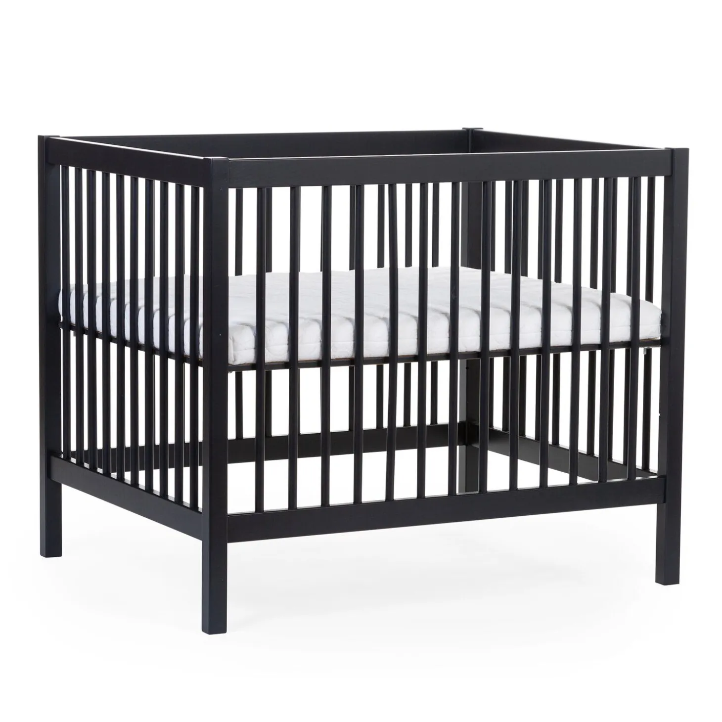 Parc 97 + Roues - 95x75 Cm - Bois - Noir