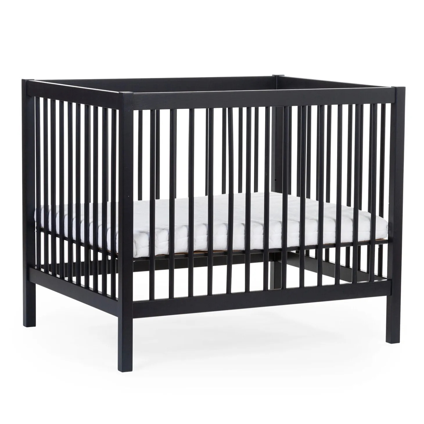 Parc 97 + Roues - 95x75 Cm - Bois - Noir