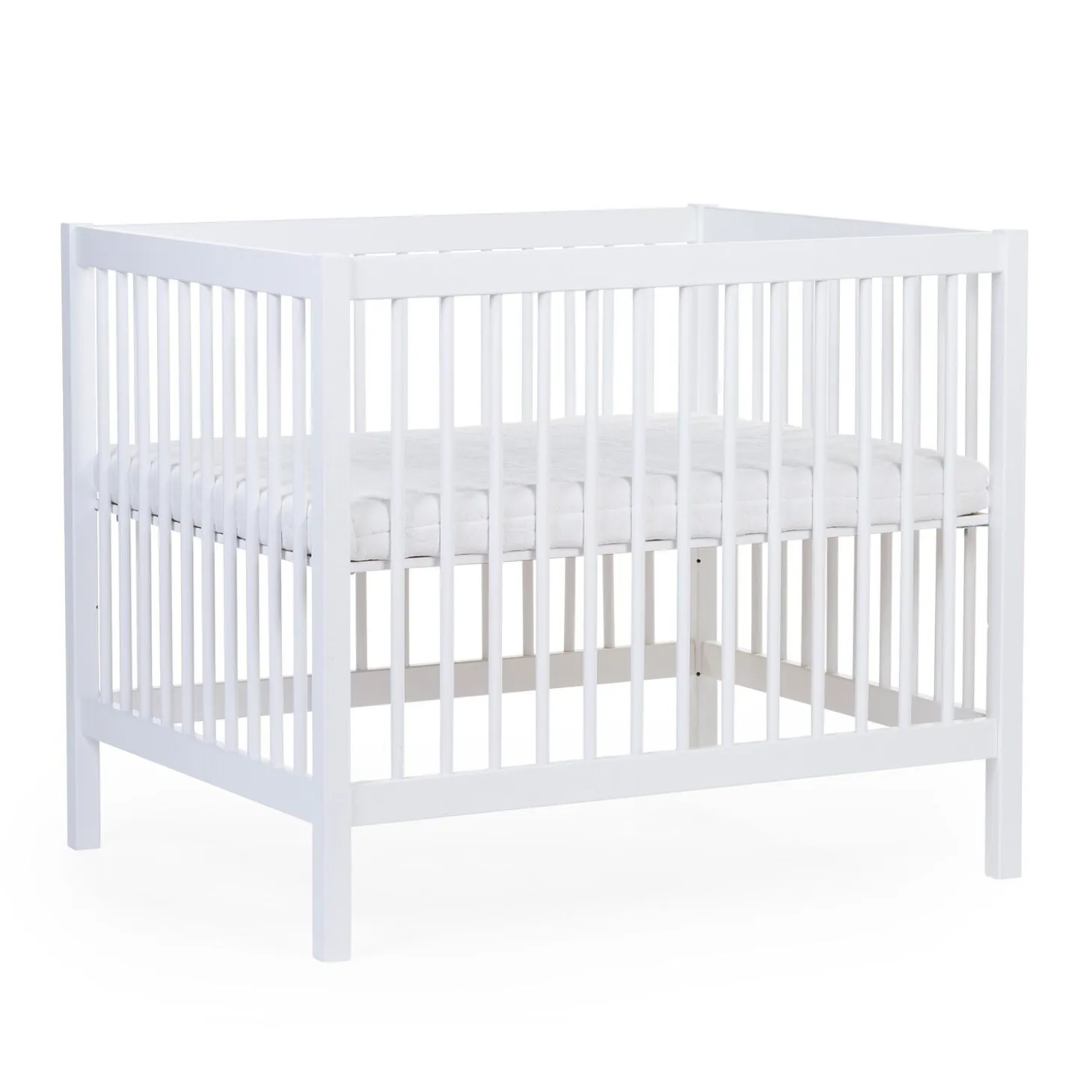 Parc 97 + Roues - 95x75 Cm - Bois - Blanc