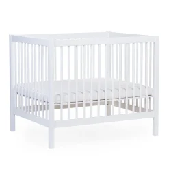 Parc 97 + Roues - 95x75 Cm - Bois - Blanc