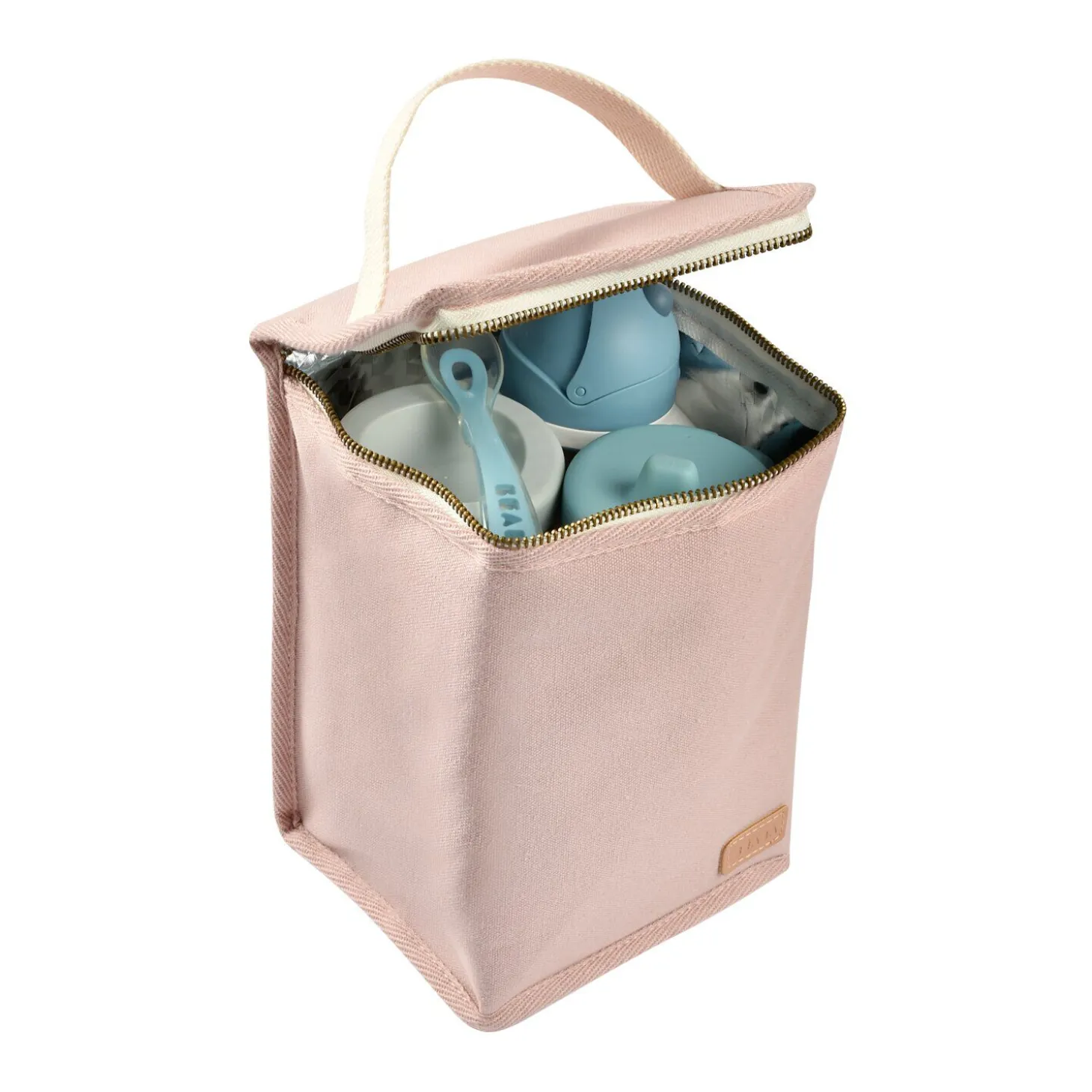 Pochette repas isotherme Rose poudré