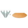 Repose-pieds Evolu + Supports + Vis - Naturel/Menthe