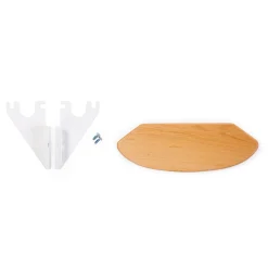 Repose-pieds Evolu + Supports + Vis - Naturel/Blanc