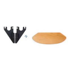 Repose-pieds Evolu + Supports + Vis - Naturel/Anthracite