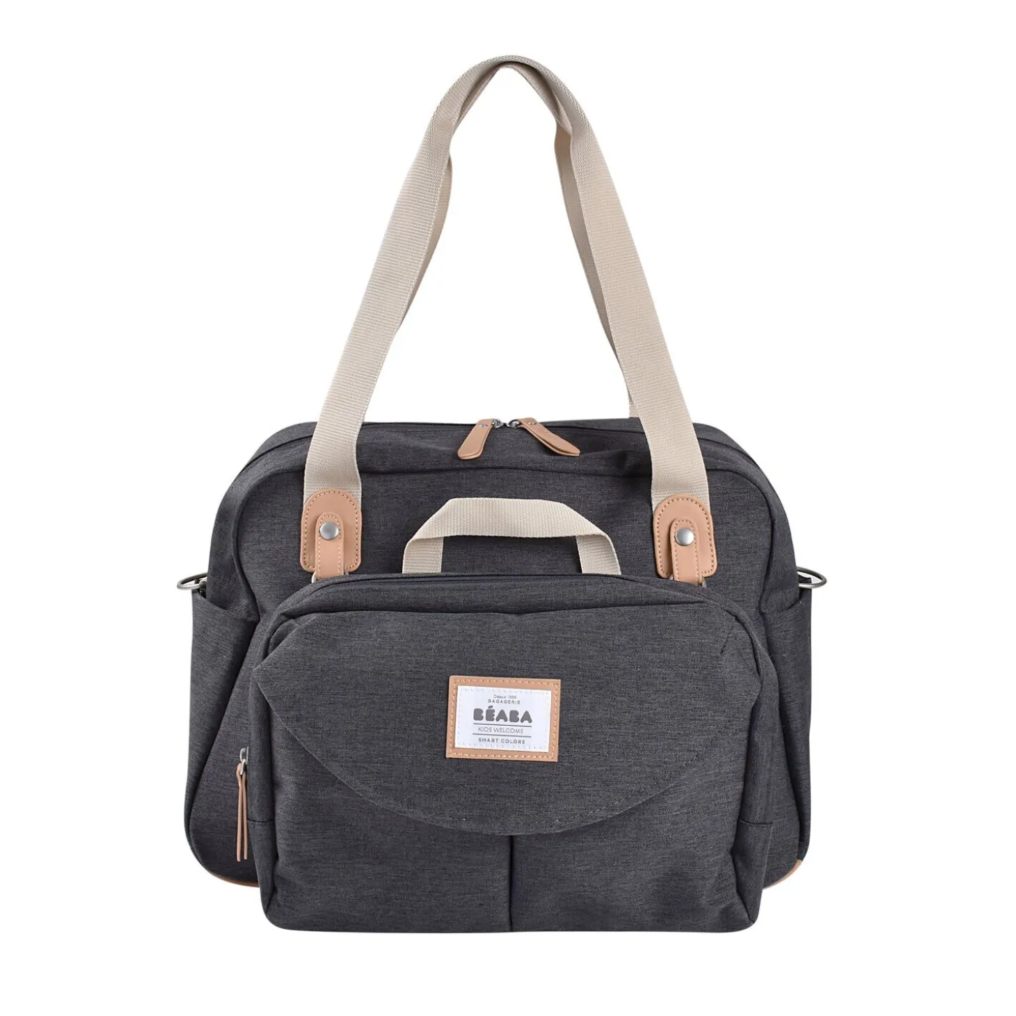 Sac à langer GENEVE Gris Chiné foncé