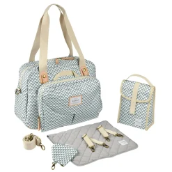 Sac à langer Genève Play print Vert sauge