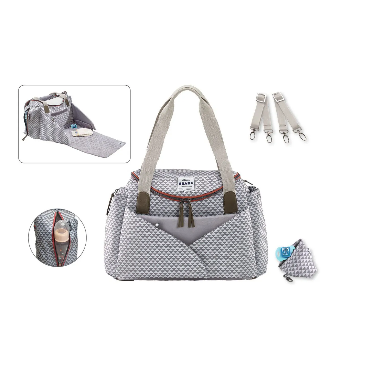 Sac à langer Sydney Play print Corail