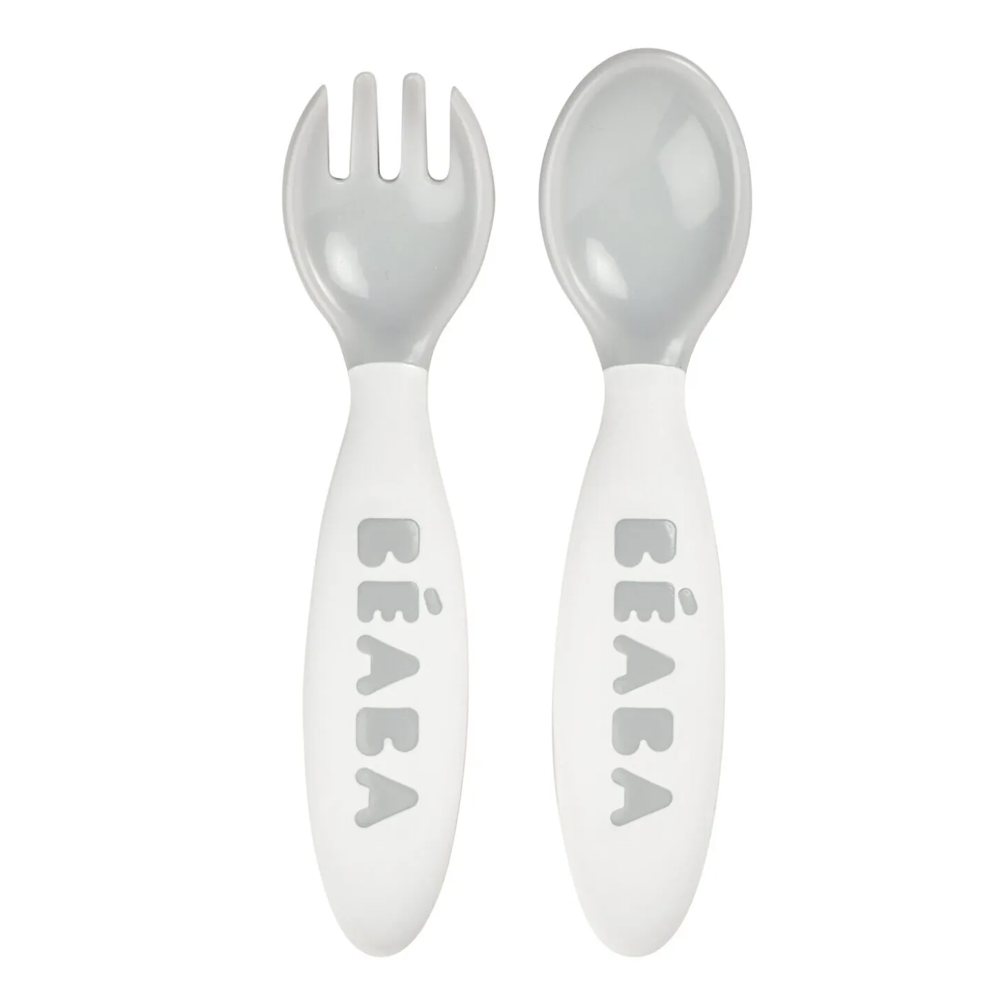 Set de 2 couverts ergonomiques 2ème âge Gris
