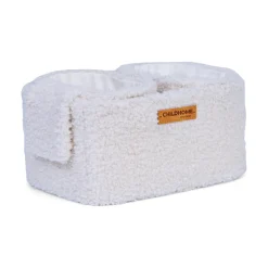 Set Of 3 Hanging Storage Baskets - 21x14x10 Cm + 14x10x10 Cm -Teddy Off white
