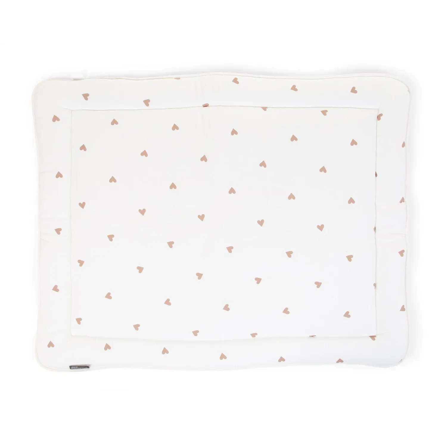 Tapis De Parc - 75x95 Cm - Jersey + Mousseline - Hearts