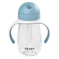 Tasse paille 300ml Bleu
