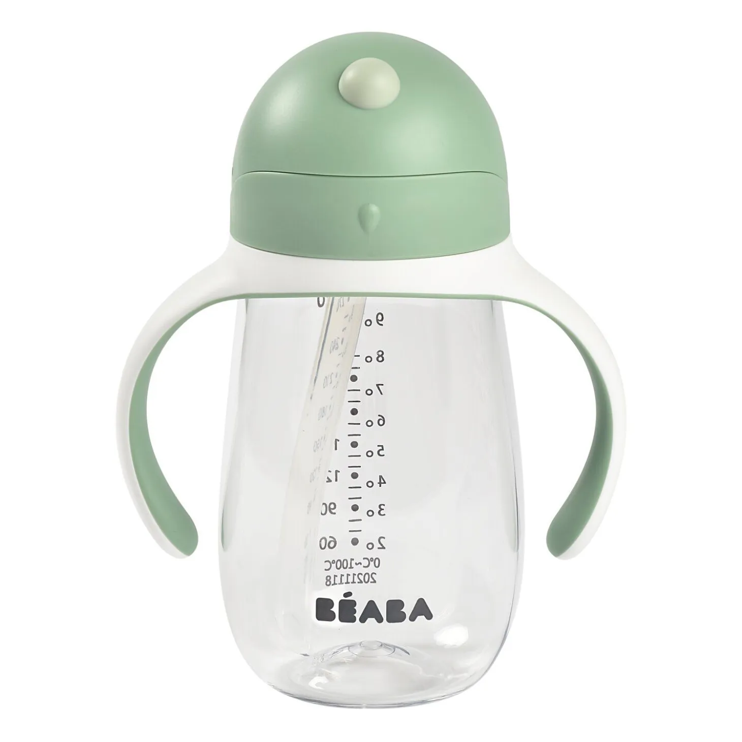 Tasse paille 300ml Vert sauge
