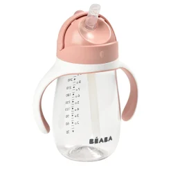 Tasse paille 300ml Vieux rose