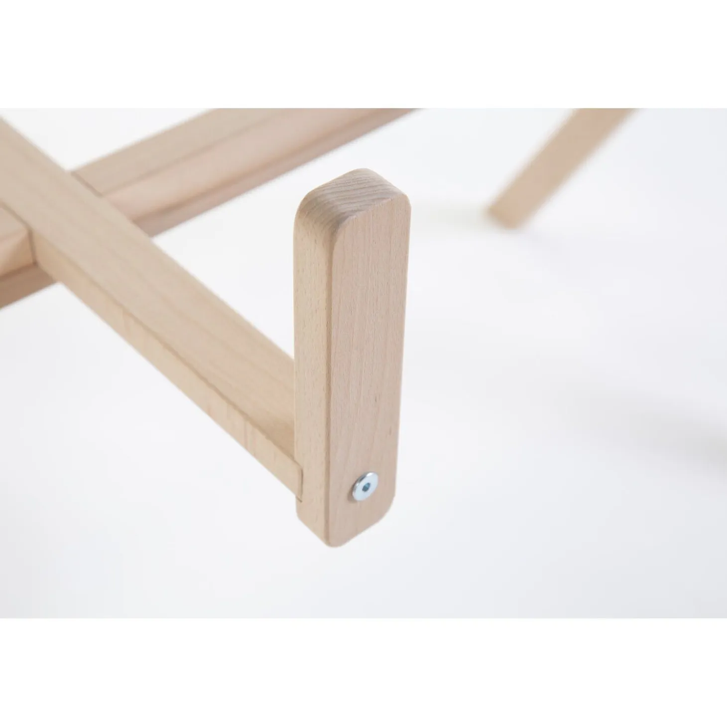 Tipi Support Pour Couffin Moise + Arche Bébé - Bois - Nature