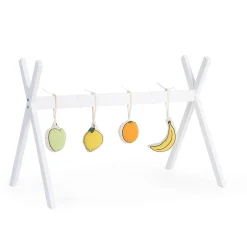 Tipi Support Pour Couffin Moise + Arche Bébé - Bois - Blanc